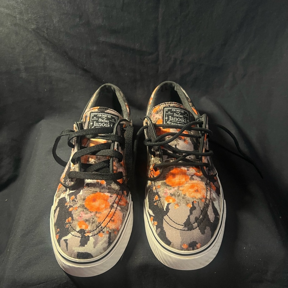 Nike Zoom Stefan Janoski Pr 'Orange Digi Floral' - Size 8